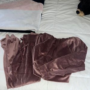 victorias secret velour tracksuit
